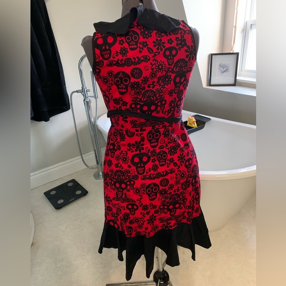 Sugar Skull Wrap Dress - Picture 2 of 3